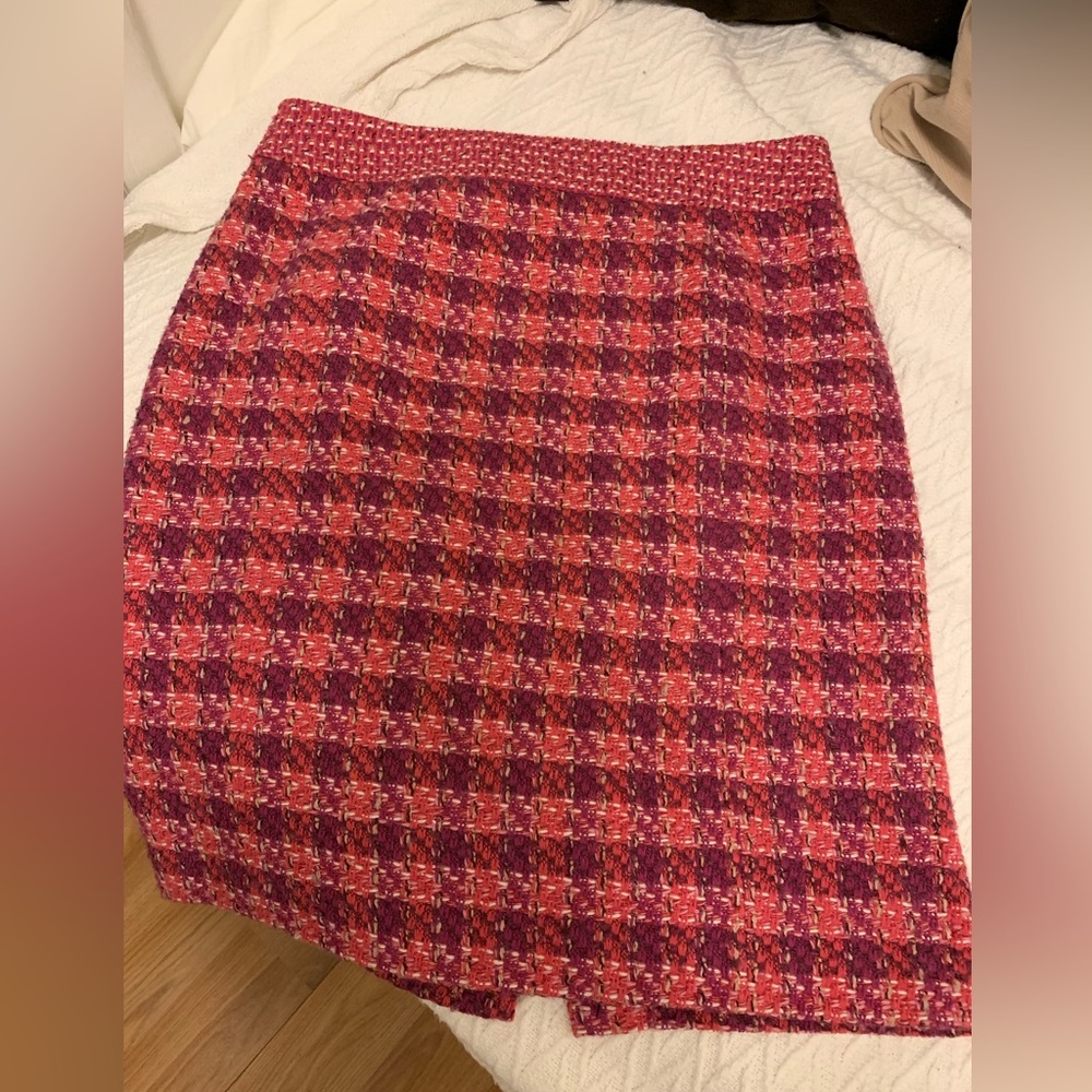 Tory Burch women tweed pattern skirt size 10 - Picture 2 of 7
